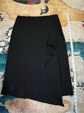 Women's Black Asymmetrical Skirt